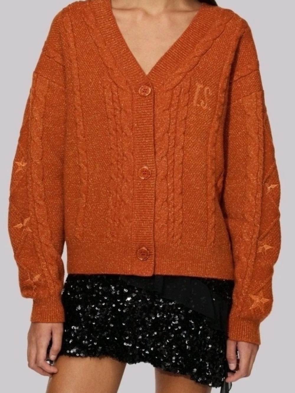 Taylor Swift Life Of A Showgirl Cardigan Size XS/Small orange NWOT